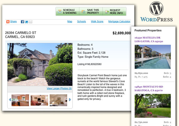 MLSListings WordPress Screen Shot